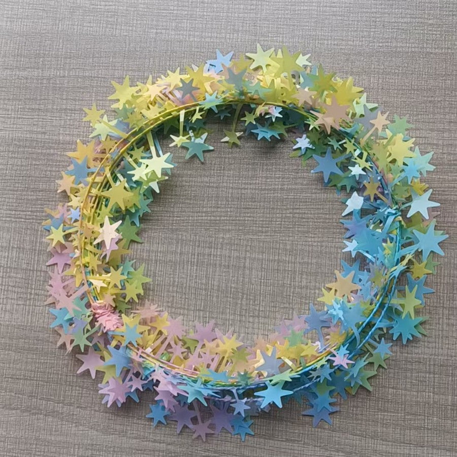 Star garland, 7.5 m, plastic