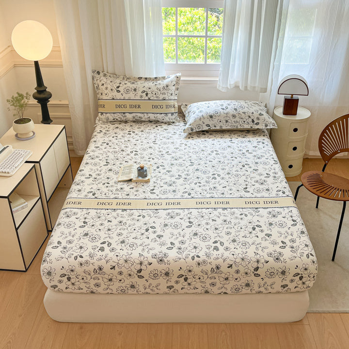Cotton bed sheet with print, 100% cotton