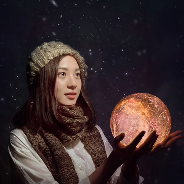 LED table lamp starry sky design, 8–20 cm