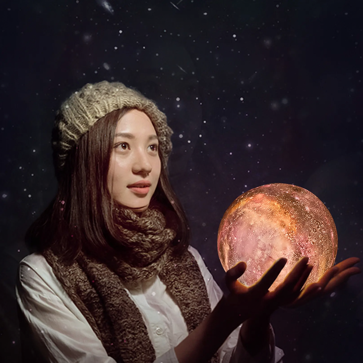LED table lamp starry sky design, 8–20 cm