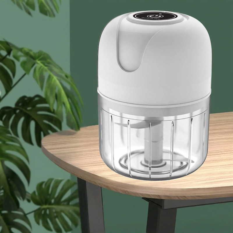 Electric garlic chopper, portable