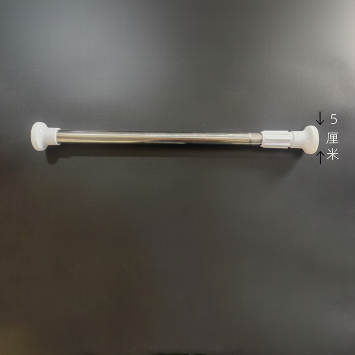 Telescopic curtain rod without drilling