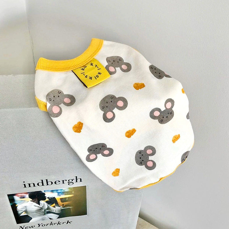 Breathable summer tank top for small dogs