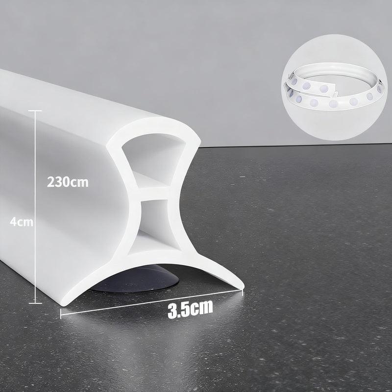 Silicone sealing strip for shower, adjustable