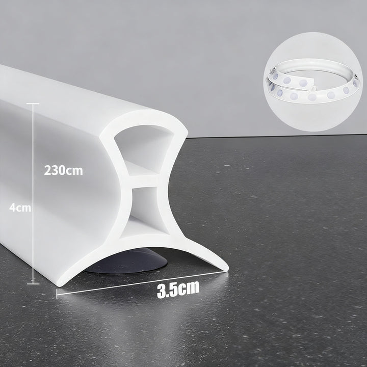 Silicone sealing strip for shower, adjustable