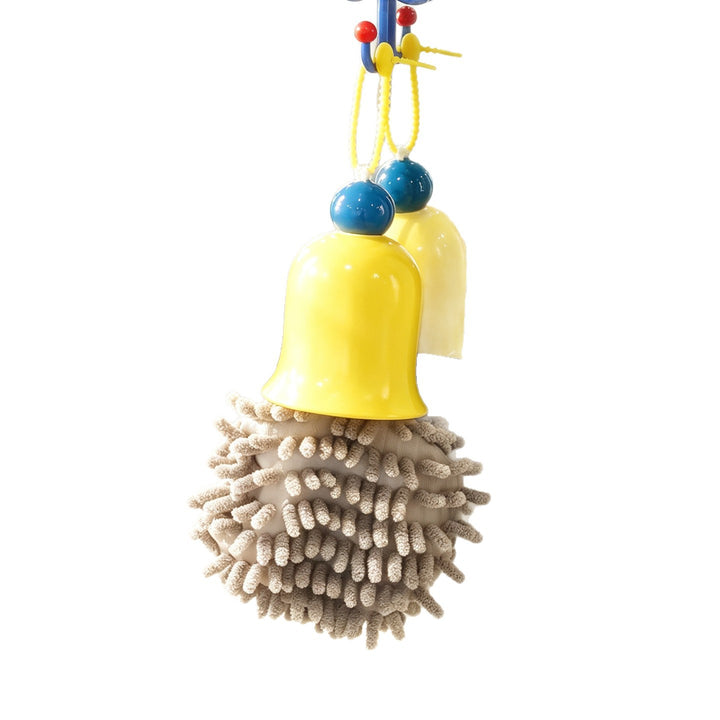 Towel for hanging with bell, highly absorbent