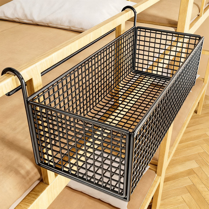 Bed shelf for hanging, steel mesh