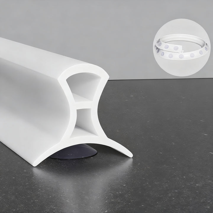 Silicone sealing strip for shower, adjustable
