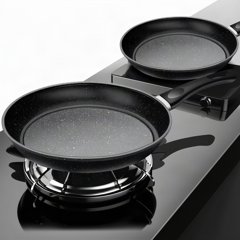 Stainless Steel Frying Pan with Glass Lid