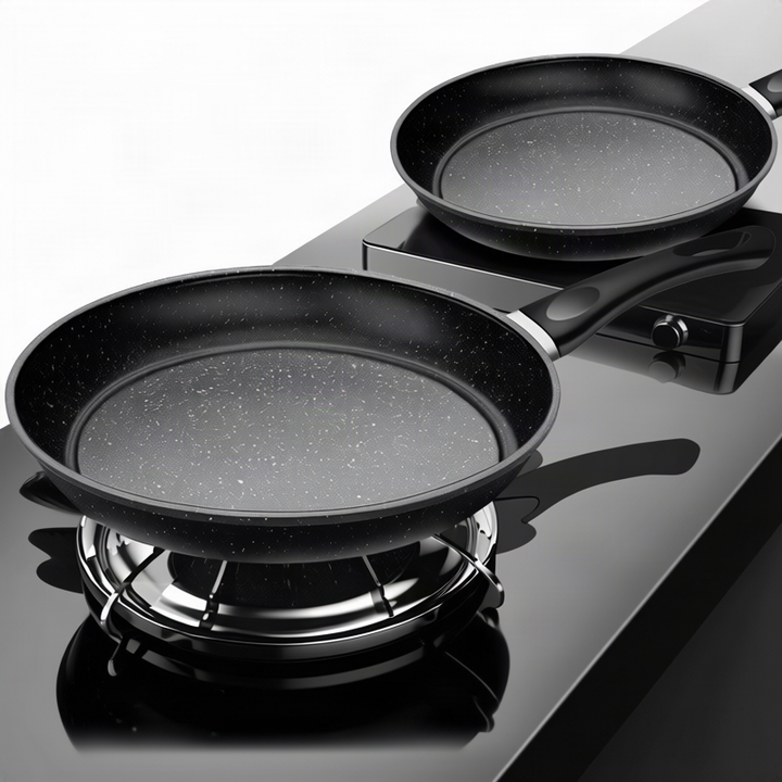 Stainless Steel Frying Pan with Glass Lid