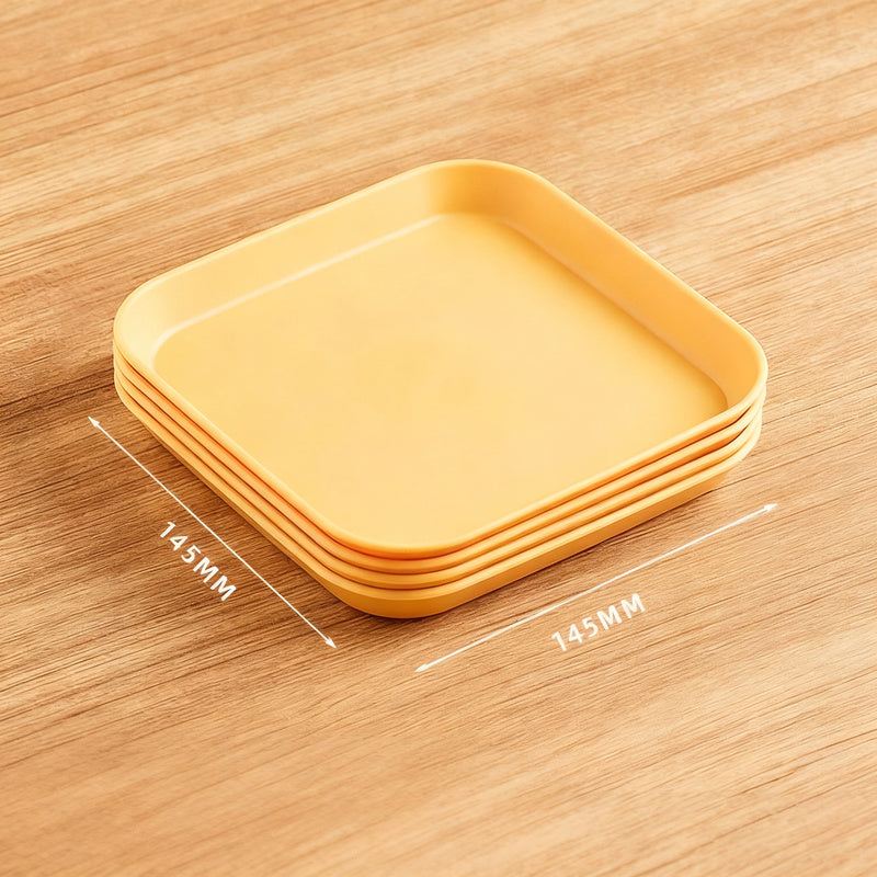 Plastic feeding bowl, square