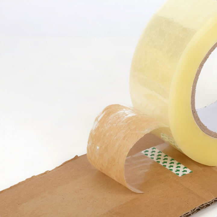 Transparent tape for packaging