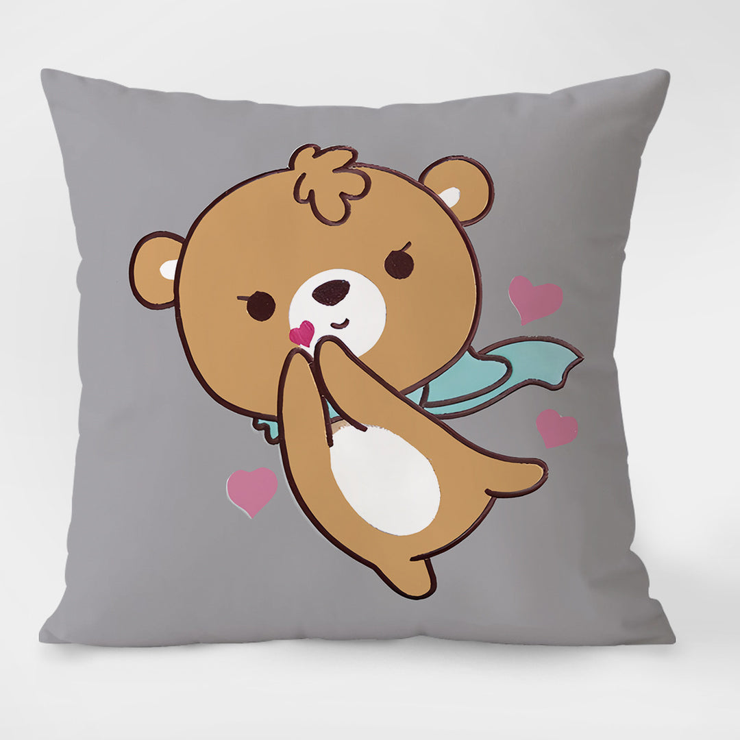 Decorative cushions with cartoon design, filled