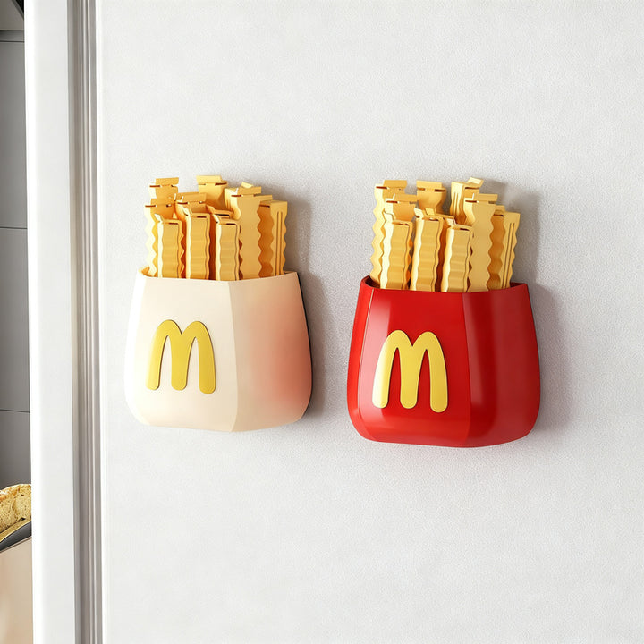 Magnetic closure clips for food bags