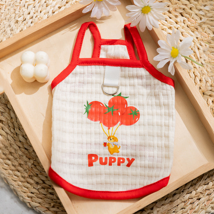 Thin, breathable summer dish shirt for dogs