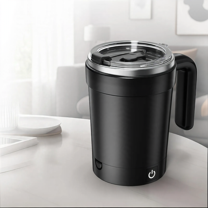 Electric stirring cup with temperature display, 380 ml