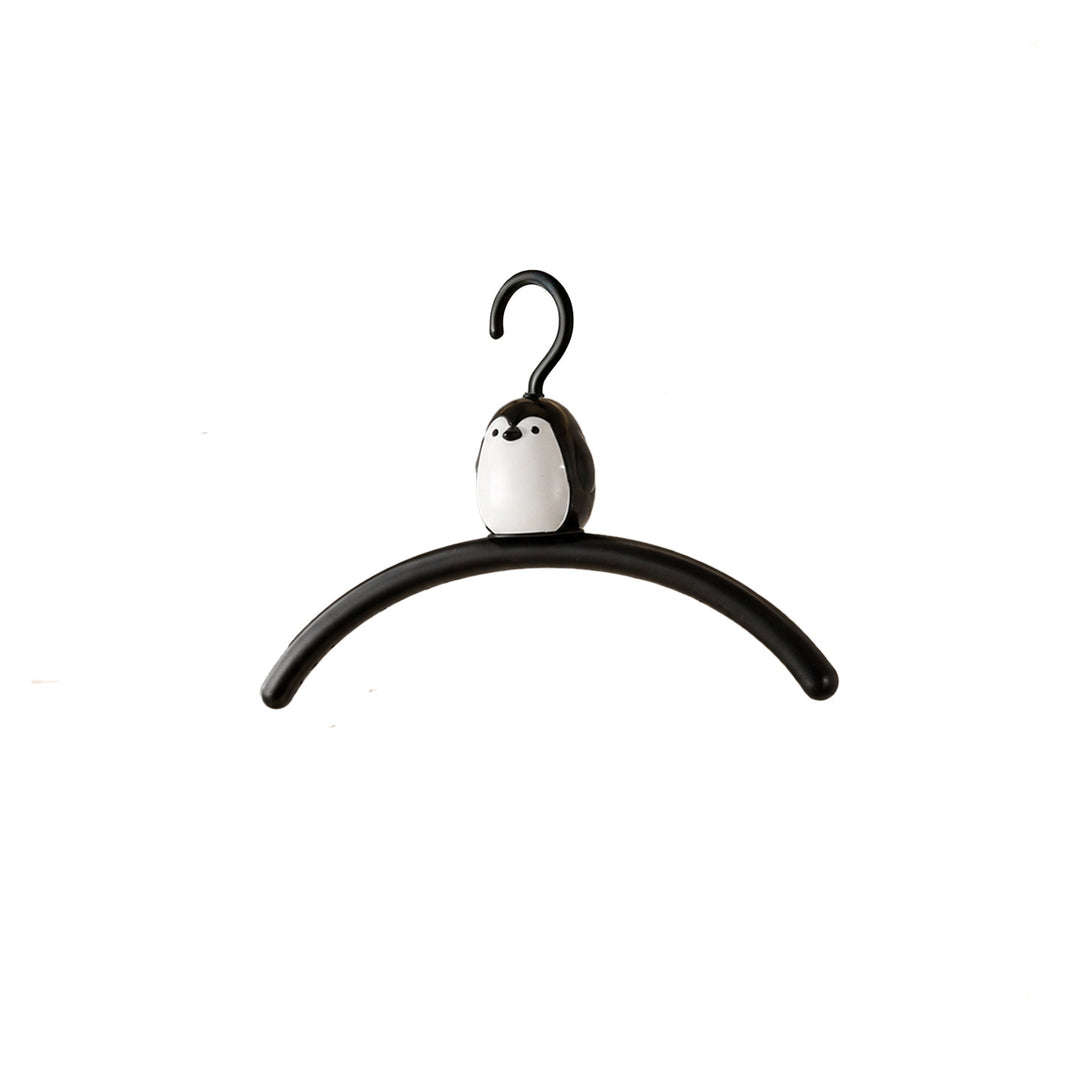 Plastic clothes hanger with non-slip surface
