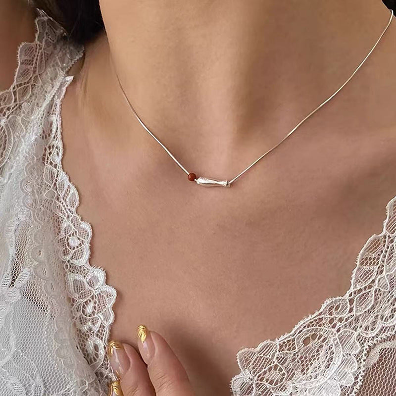 Pearl necklace with silver clasp, pearls 4–12 mm