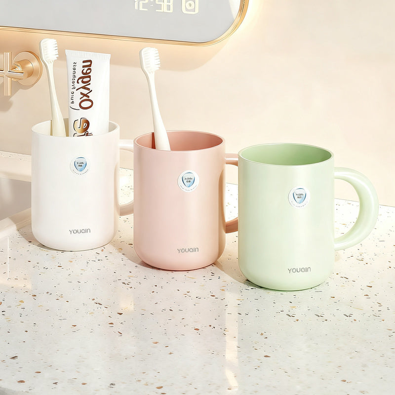 Plastic rinse cup, antibacterial, modern design