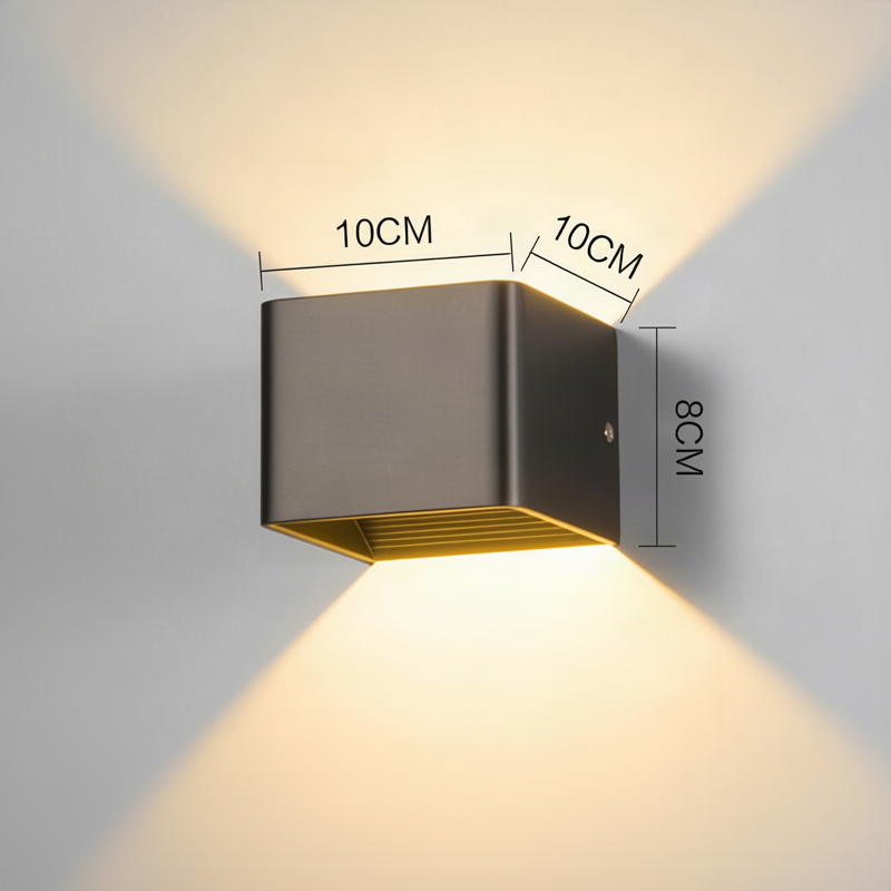 LED wall light, aluminum, waterproof