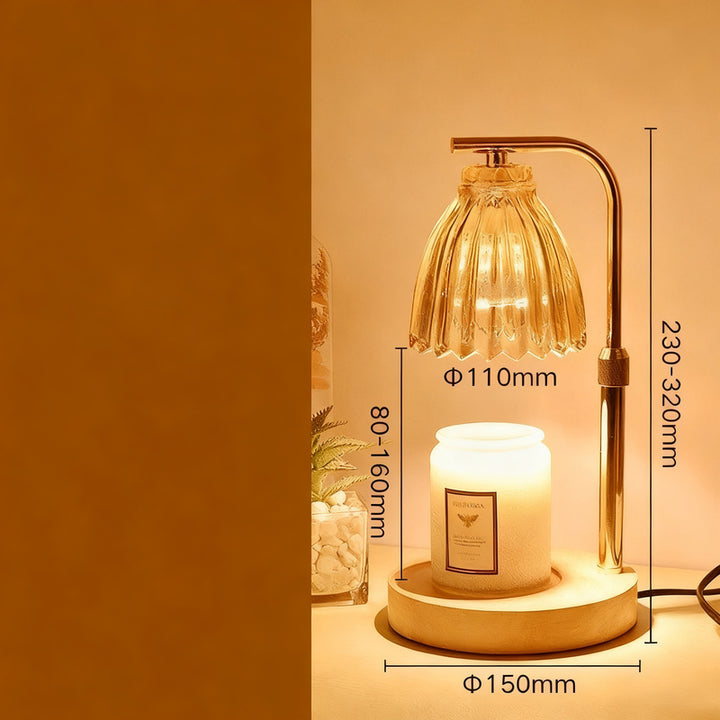 Wax melt fragrance lamp with dimmer function