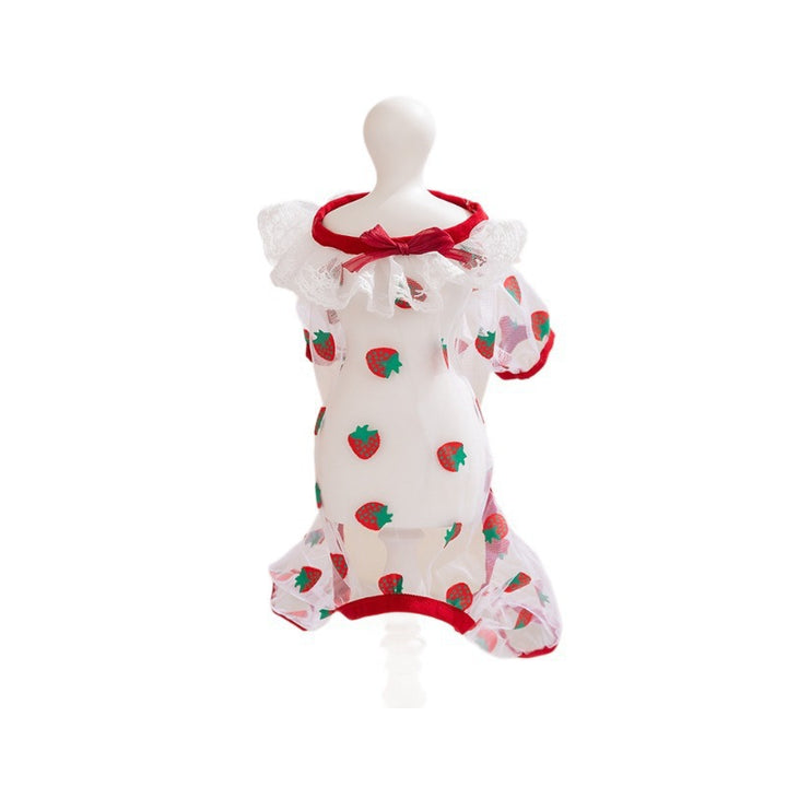 Cat clothing, mesh fabric, four legs, summer