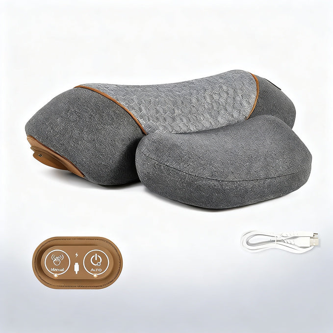 Neck massage pillow with heating function