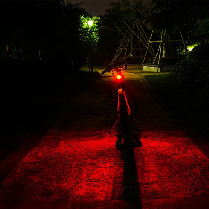 Bicycle rear light with USB charging and high brightness