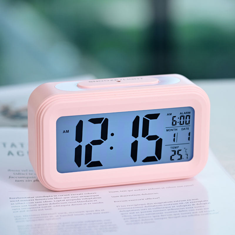 Digital Alarm Clock Light with LED Display