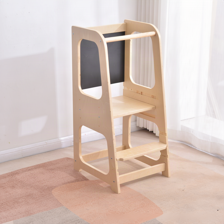 Montessori Learning Tower made of wood, foldable, 91×46×48 cm