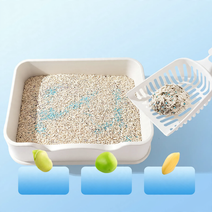Cat litter deodorizing granules with sodium bicarbonate