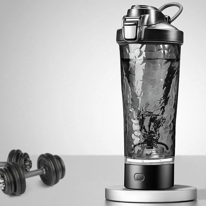 Electric whisk mixer cup with charging station