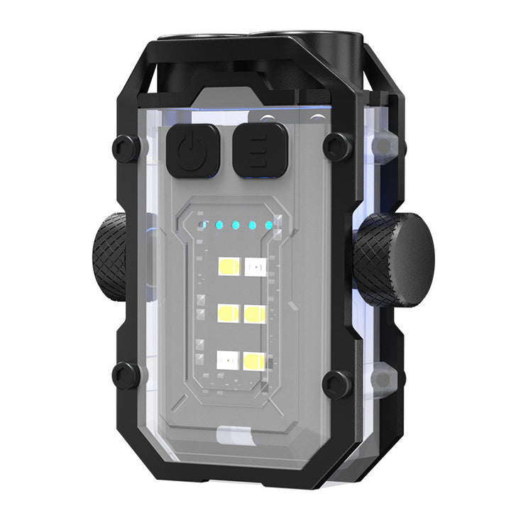 Portable USB flashlight with magnetic holder