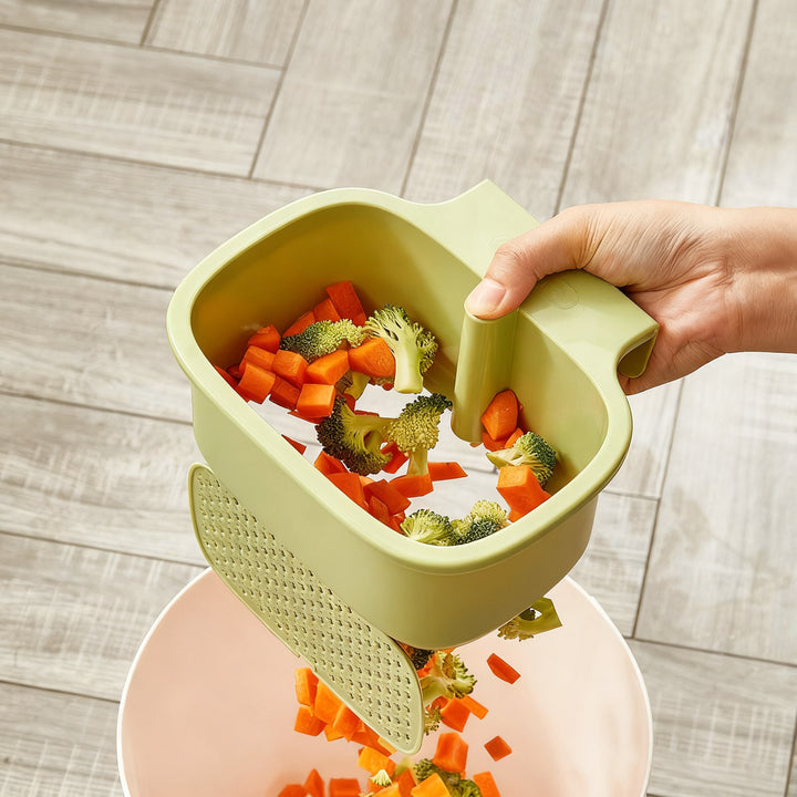 Sink strainer basket with pressure drainage