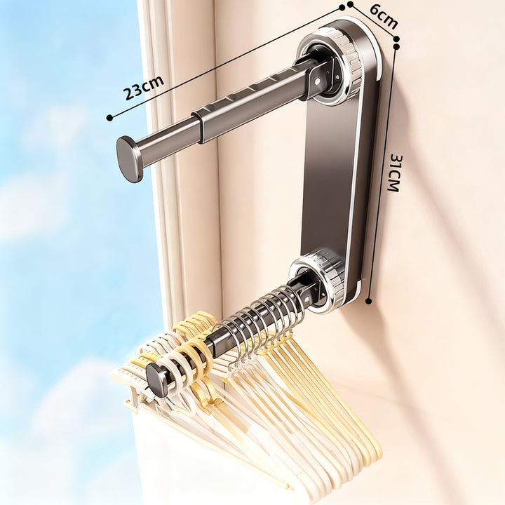 Suction Cup Clothes Rack, extensible