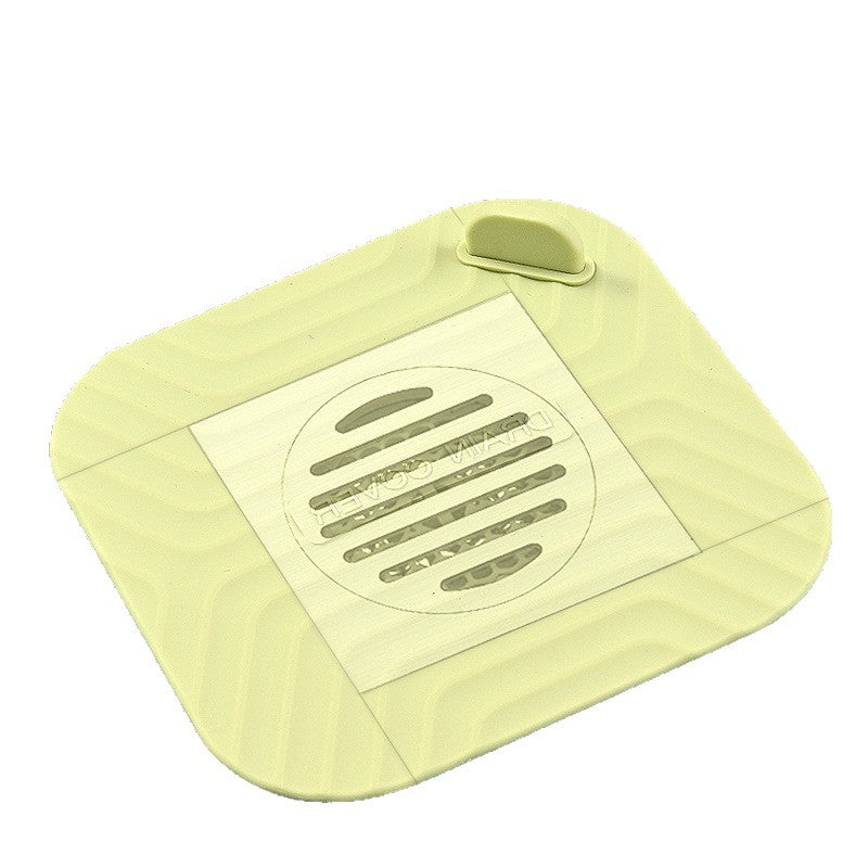 Silicone floor drain seal, odor-reducing