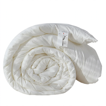 Year-round duvet made of cotton with soy fibers