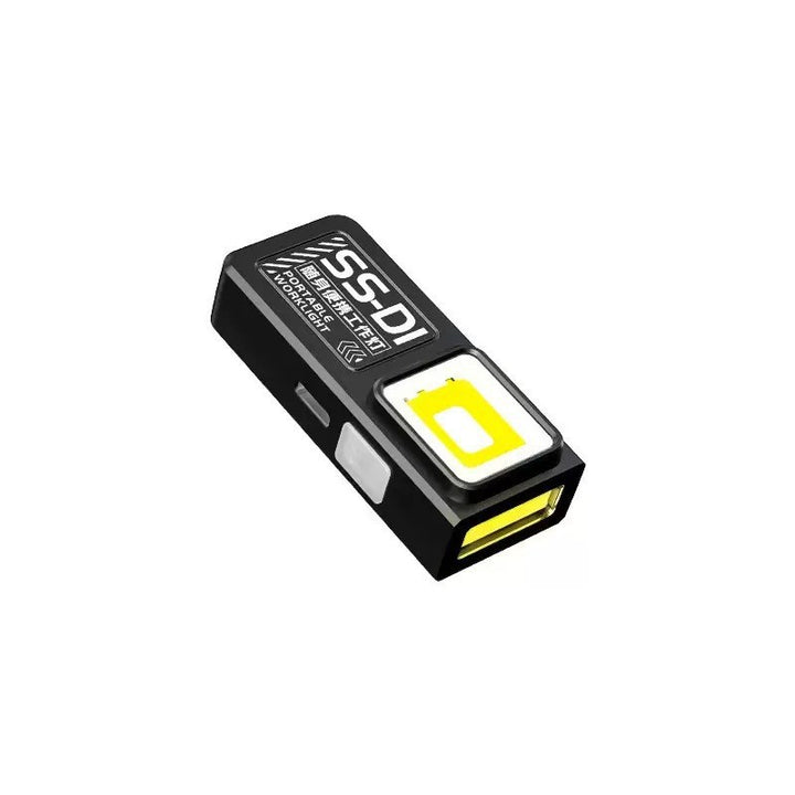 Portable USB flashlight with magnetic holder