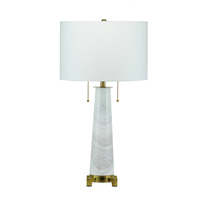Marble table lamp with touch switch