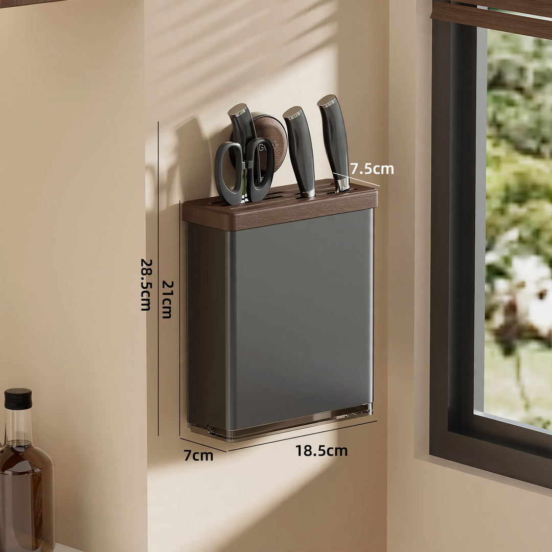 Wall shelf with suction cup for the kitchen, free mounting