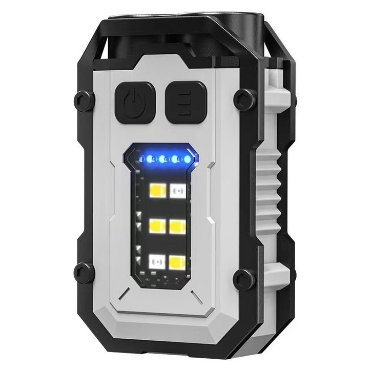 Portable USB flashlight with magnetic holder
