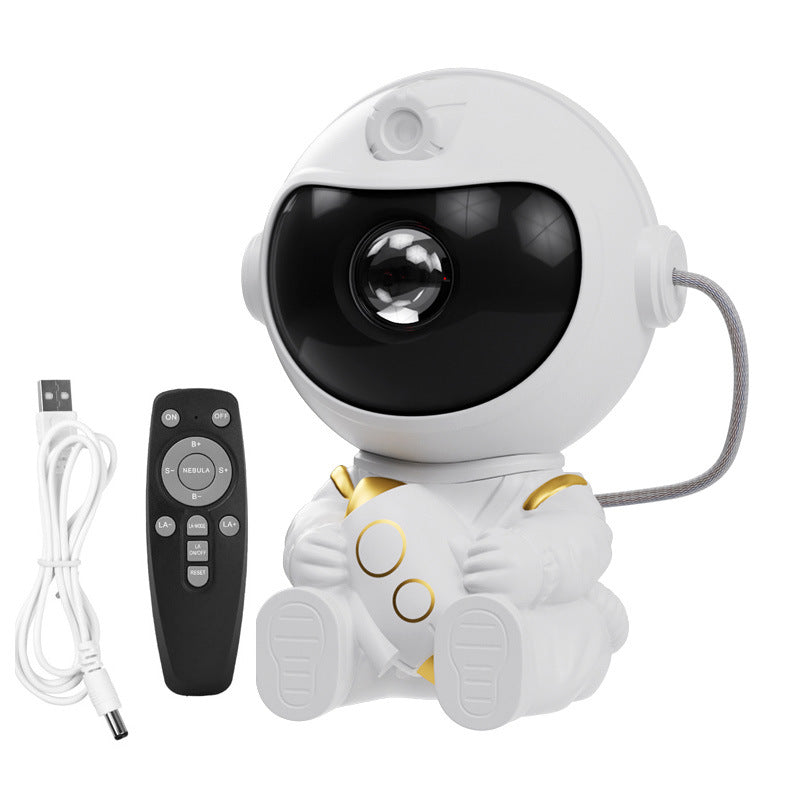 Astronaut projection light with starry sky