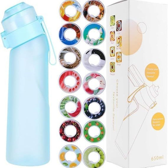 Sport drinking bottle 650ml with flavor rings made of Tritan