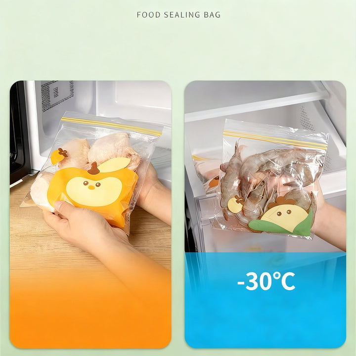 Resealable food storage bags