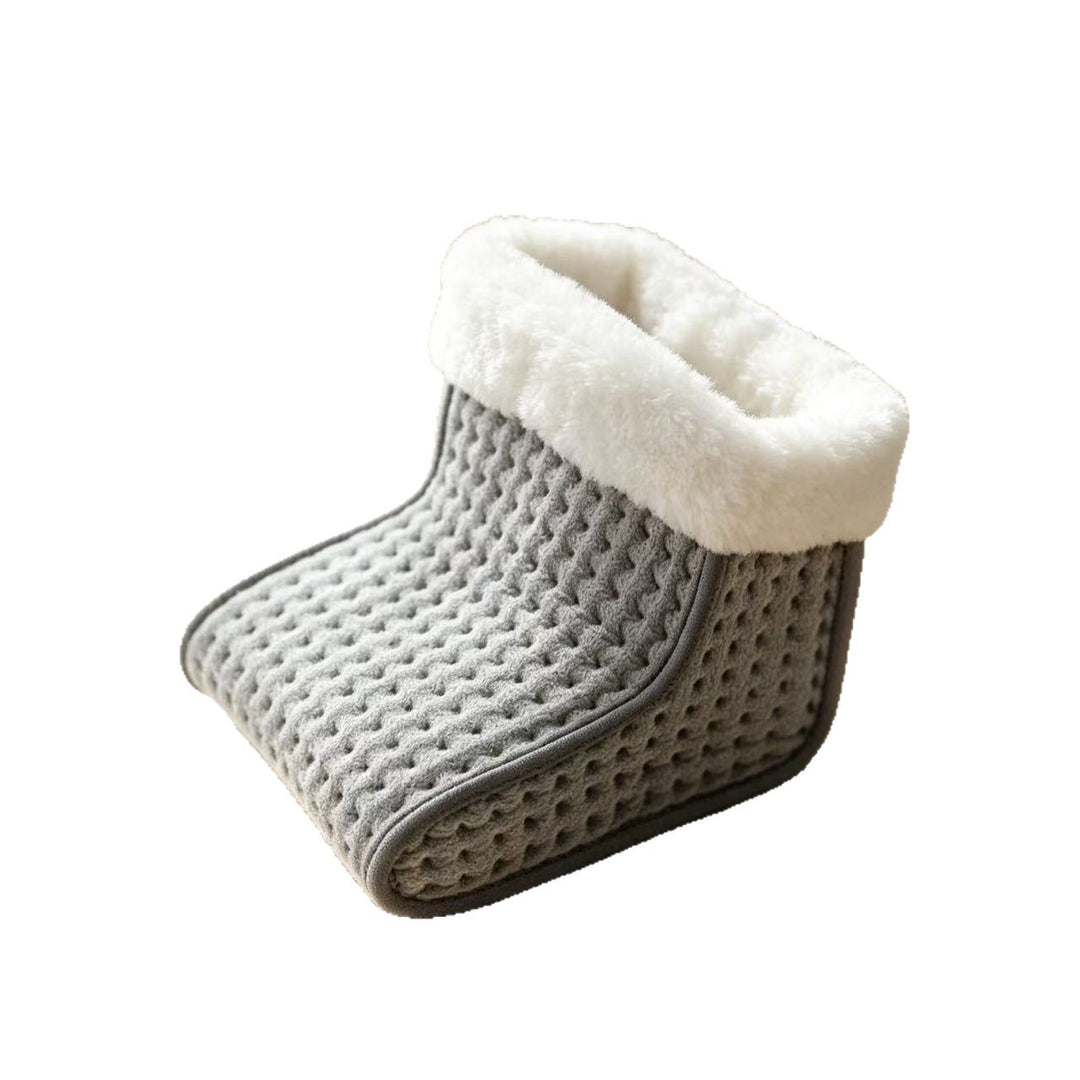 Electric foot warmer with button switch