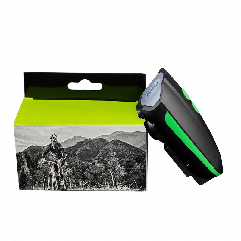 Bicycle front light with horn and charging function