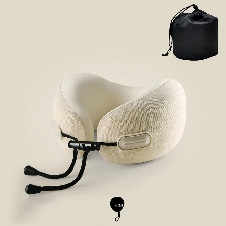 Memory foam neck support pillow with pocket