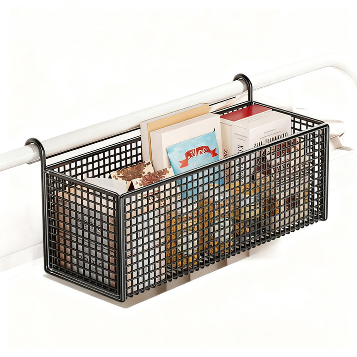 Bed shelf for hanging, steel mesh