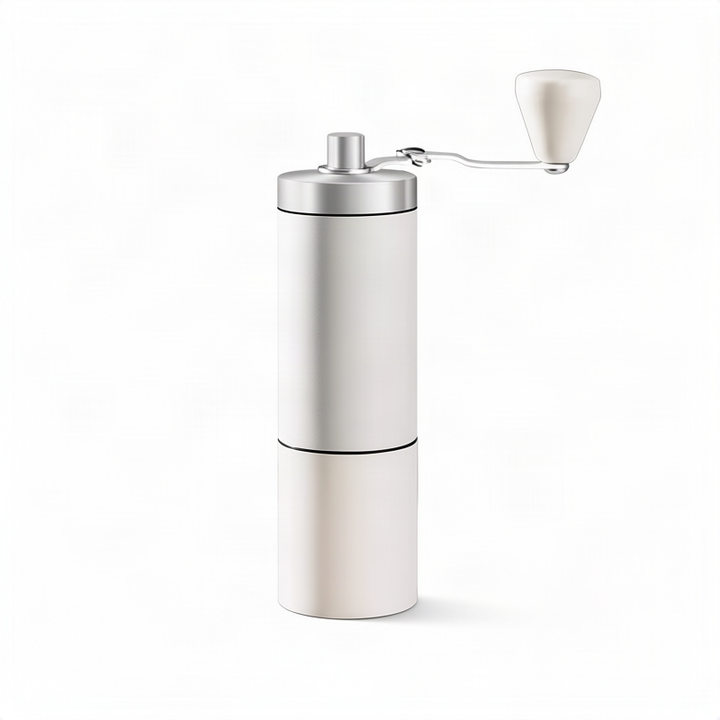 Manual coffee grinder made of stainless steel