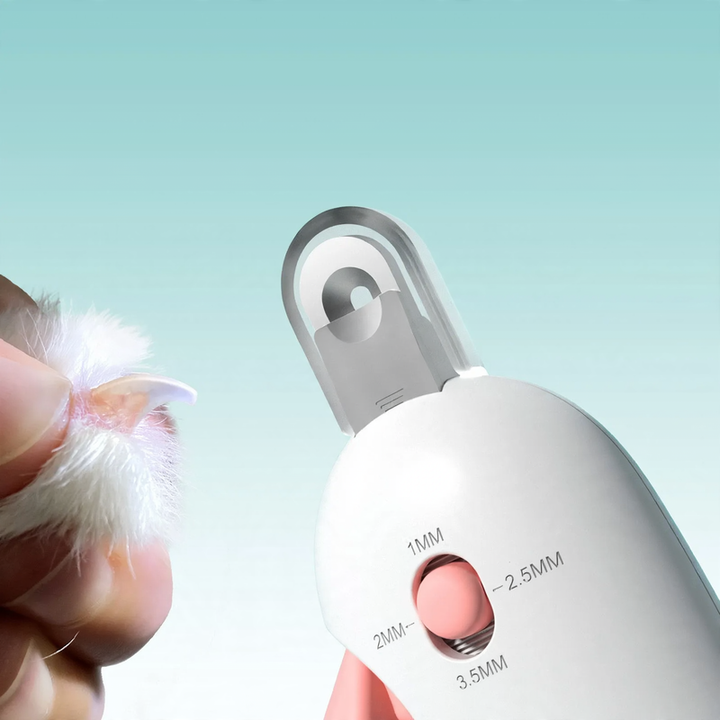 Claw scissors for cats and dogs with adjustable hole
